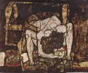 Egon Schiele Blind Mother Sweden oil painting artist